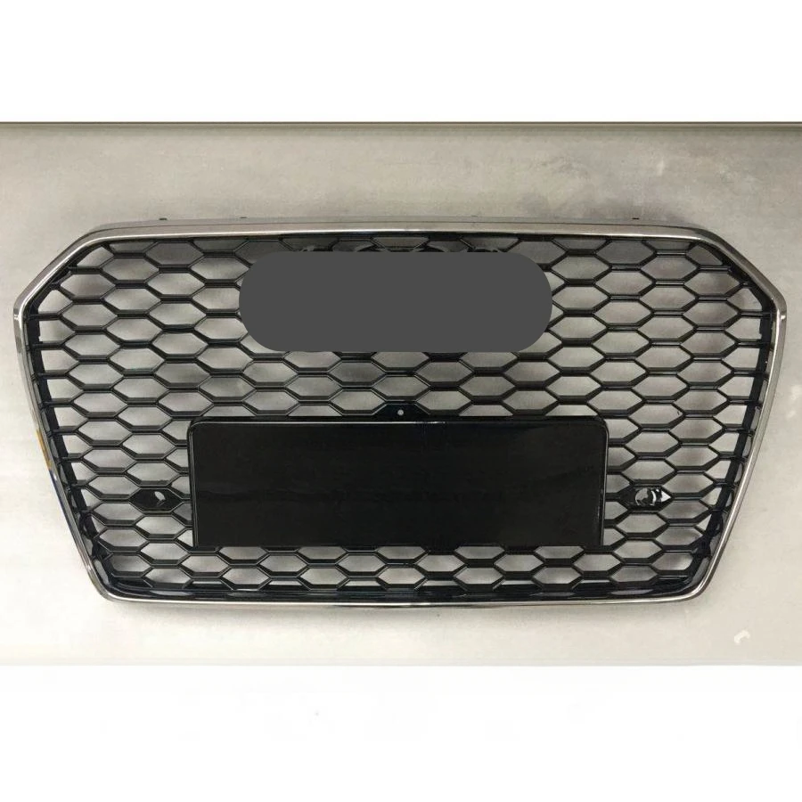 

For RS6 Grill Racing Grills Front Hood Grille Car Front Bumper Grill Center Grille for A6/S6 C7PA 2016 2017 2018