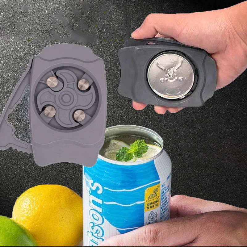 1pcs Multifunctional Portable Beer Can Opener, Can Cap Cut Coke Bottle Quick Opener, Party Bar Potluck Opener, Household Gadgets