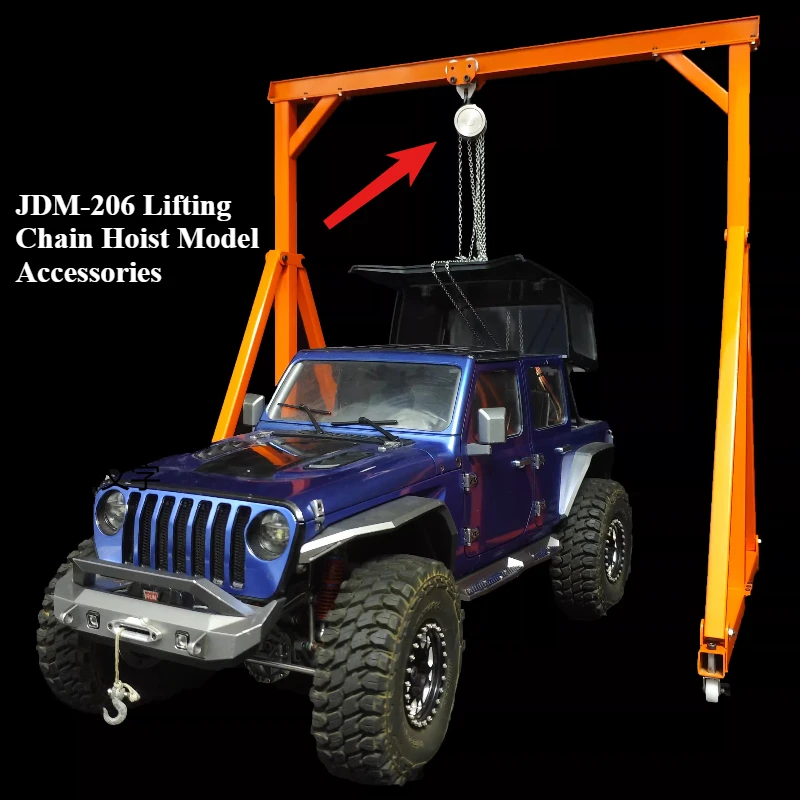 JDM-206 Chain Hoist Model Engineering Vehicle Stationary Model Climbing Vehicle Scene Simulation Vehicle Accessories
