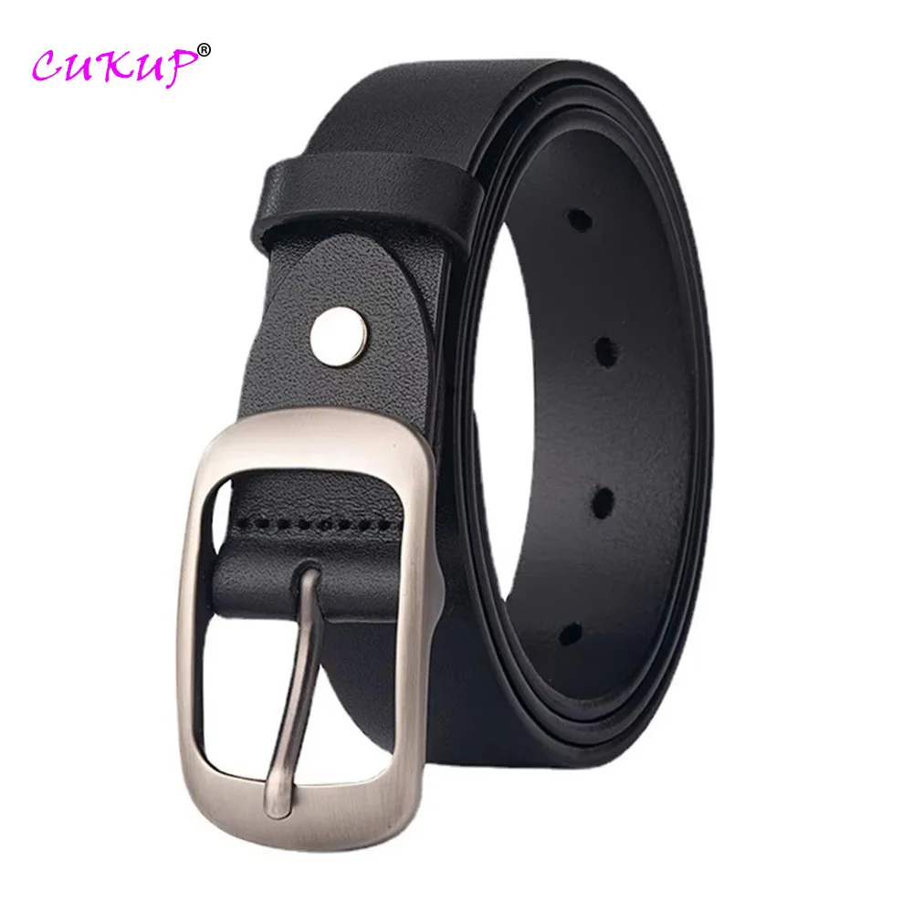 

Top Quality Solid Cowskin Leather Belts for Women 2.8cm Wide