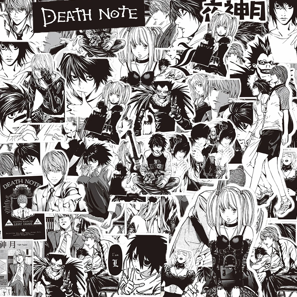 Death Note Replica - 10/30/65 autocollants noirs et blancs Death