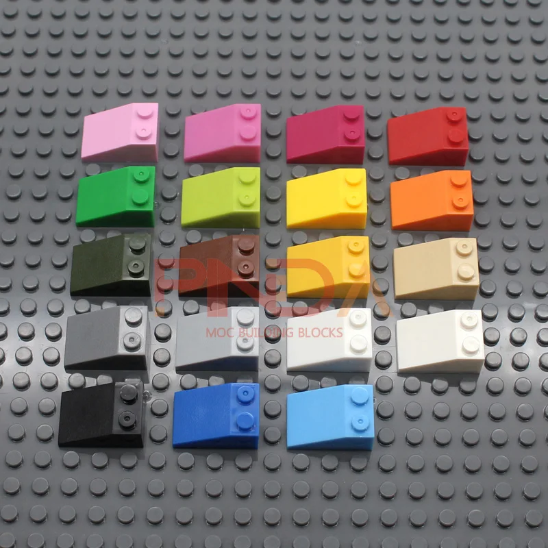 Ladrillos 33 3x2 pendiente edificio clásico MOC clásico crear bloques de construcción DIY juguete Compatible con 3298 accesorios de piezas de techo