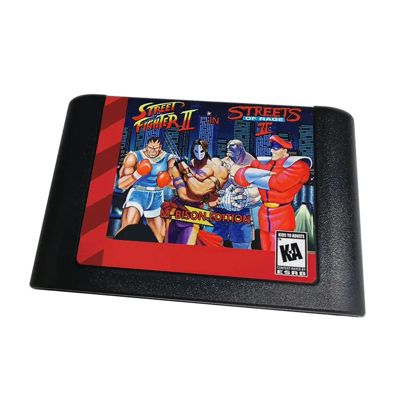 STREETS OF RAGE 2 M BISON EDITION MD Game Card For Mega Drive For Sega Genesis and for original console