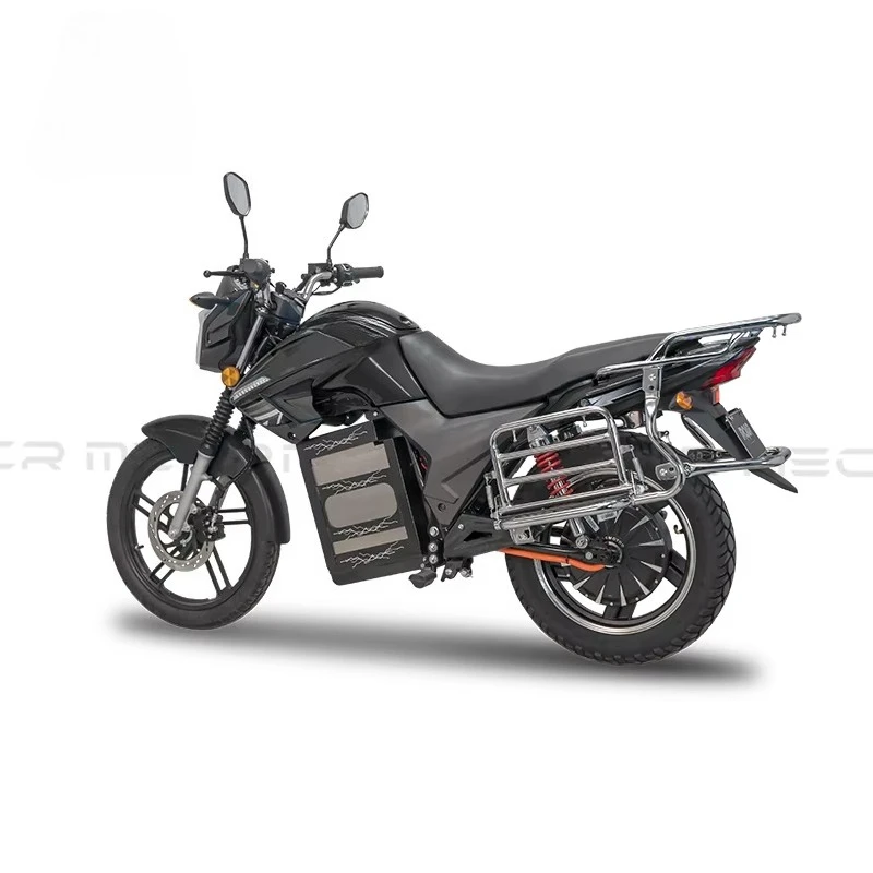 72V 3000W High Speed Electric Motorcycle Adult E-Motorbike with Cargo Racks for Delivery & Taxi Service Long Range