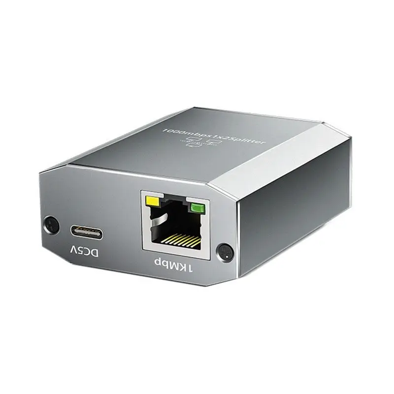LAN Internet Splitter Gigabit Ethernet 1 To 2 1000Mbps Network Extension RJ45 For PC Laptop Router Digital TV-ABIU