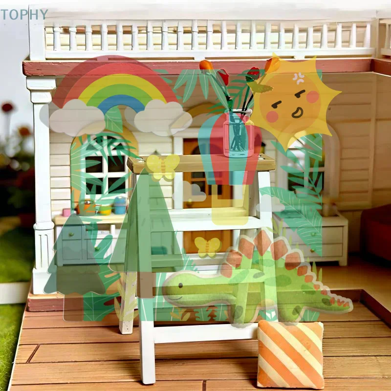 

Миниатюрная лестница 1/12 для кукольного домика, модель-полка, мебель для кукол, декор для кукольного домика, реквизит для микро-сцен