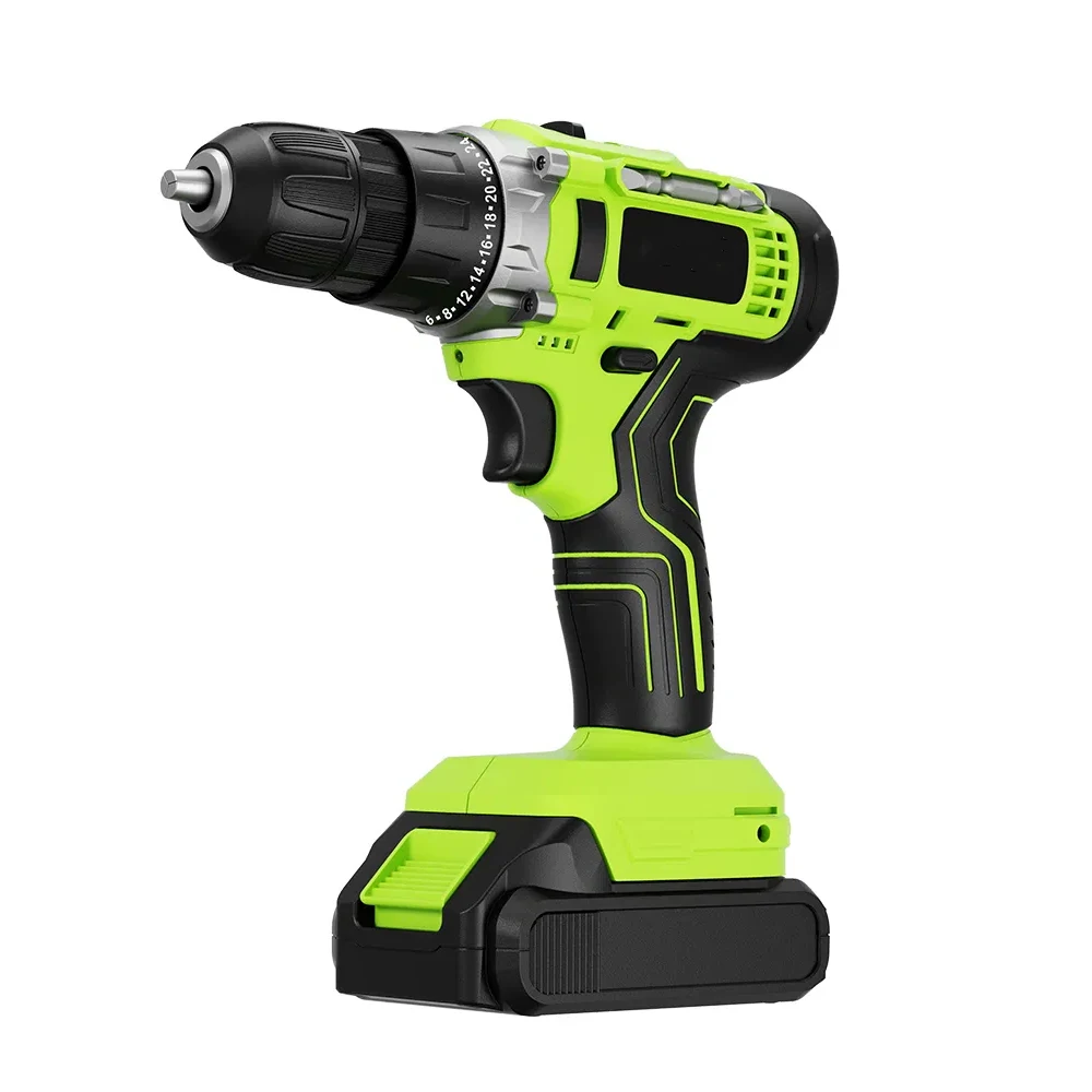 Wholesale 21v Lithium Battery Brushless Electric Drill 80 Torque Cordless Impact Hammer Multifunctional Diy Tools Oem