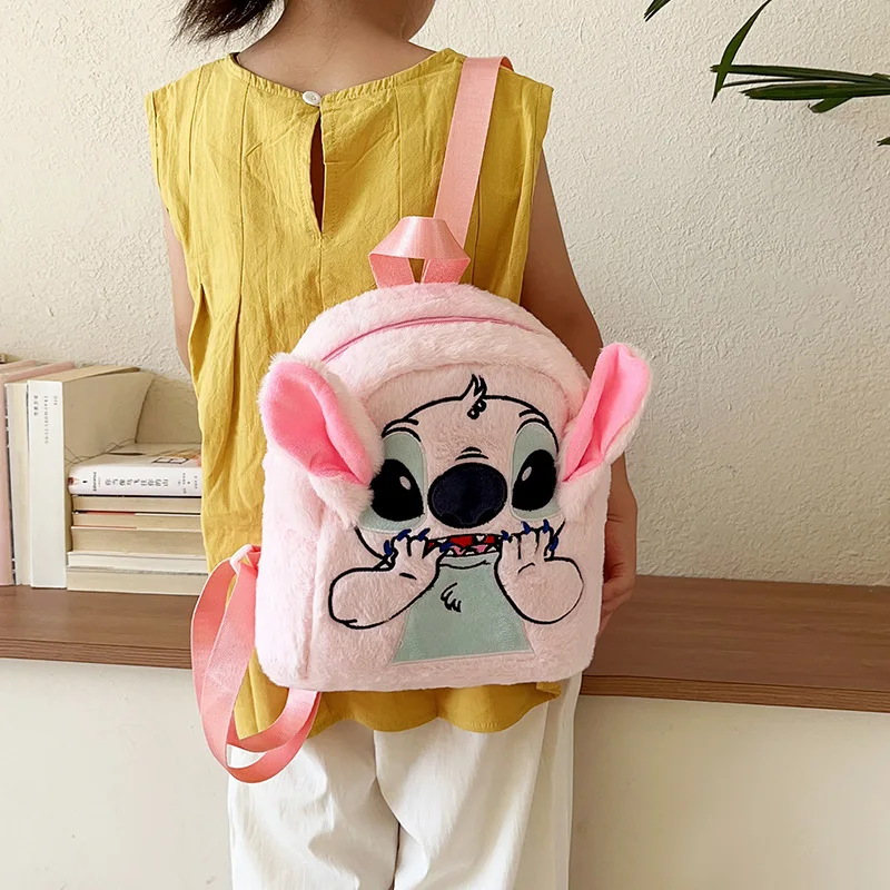 

Disney Stitch плюшевый новый милый мультяшный рюкзак модный кавайный рюкзак большой емкости студенческий школьный рюкзак подарки на день рождения для девочек