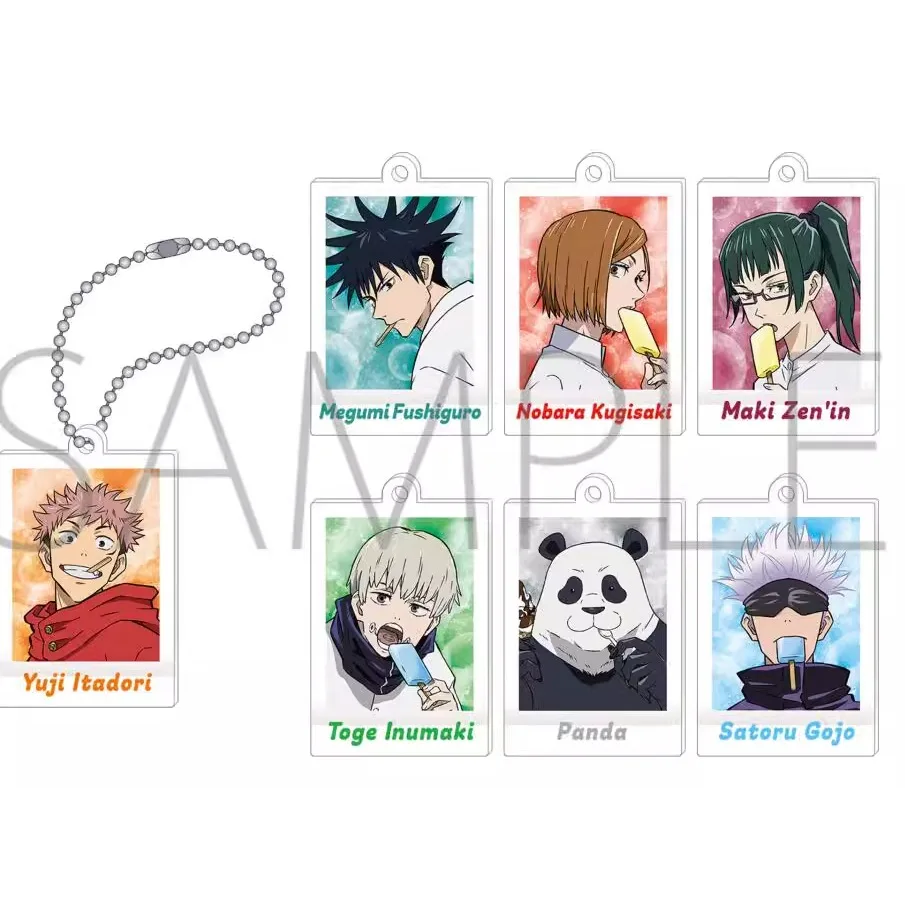Oyun Fushiguro Megumi Yuji Itadori Gojo Satoru anahtarlık bebek Anime Kugisaki Nobara akrilik anahtarlık kolye hediye için