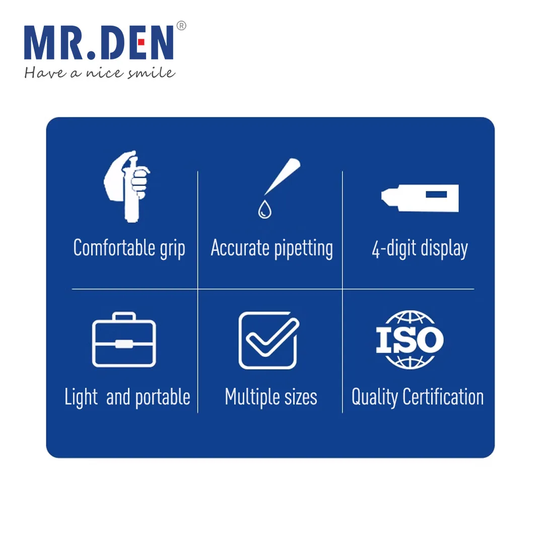 MR DEN Big Dragon Pipette Gun Laboratory Micro Manual Single-channel Digital Large-capacity Dispenser Sampling