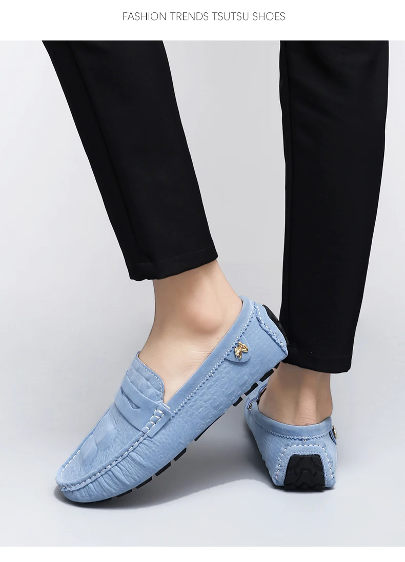 2025 Neues Modell Handgefertigte Loafer für Herren, Leichter Luxus Krokodilmuster Trendige Vielseitige Slip-On Freizeitschuhe, Unisex Fahr- und Modeschuhe – Detail 22
