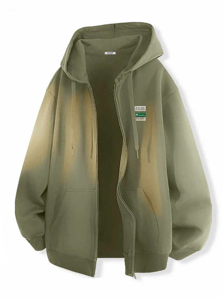 

Lazy Monkey Hooded Knitted Jaet Men's Loose Fit Spring New Sle Casual Long Sve Zipper Closure Cotton Polyester