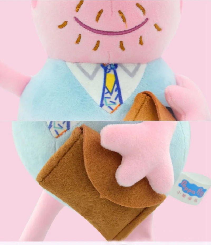30 CM Peppa Pig Plüsch Puppe Schwein Vater Mutter Modell kinder Spielzeug Cartoon Nette Anime Figur George Kinder Weihnachten geschenke – Detail 20
