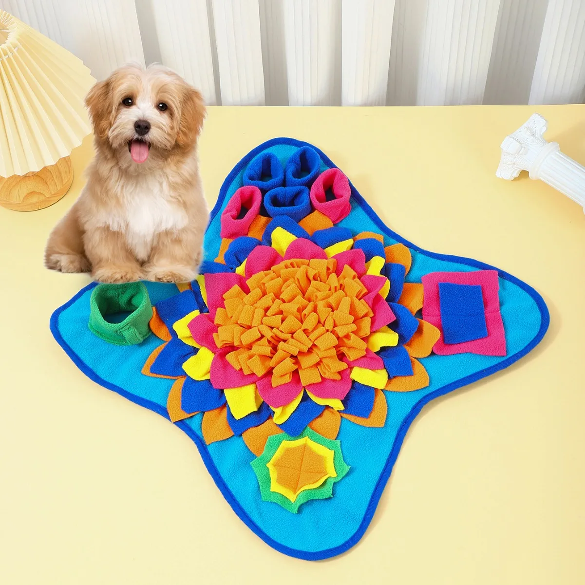 Good Pet Snuffle Mat for Dogs,Interactive Feed Puzzle for Boredom,Encourages Natural Foraging Skills