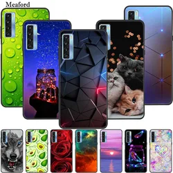 For TCL 20S 20L + Case Luxury Silicone TPU Soft Back Cover Phone Case for TCL 20 5G 20 Lite 20L+ Funda Bumper Shockproof Coque