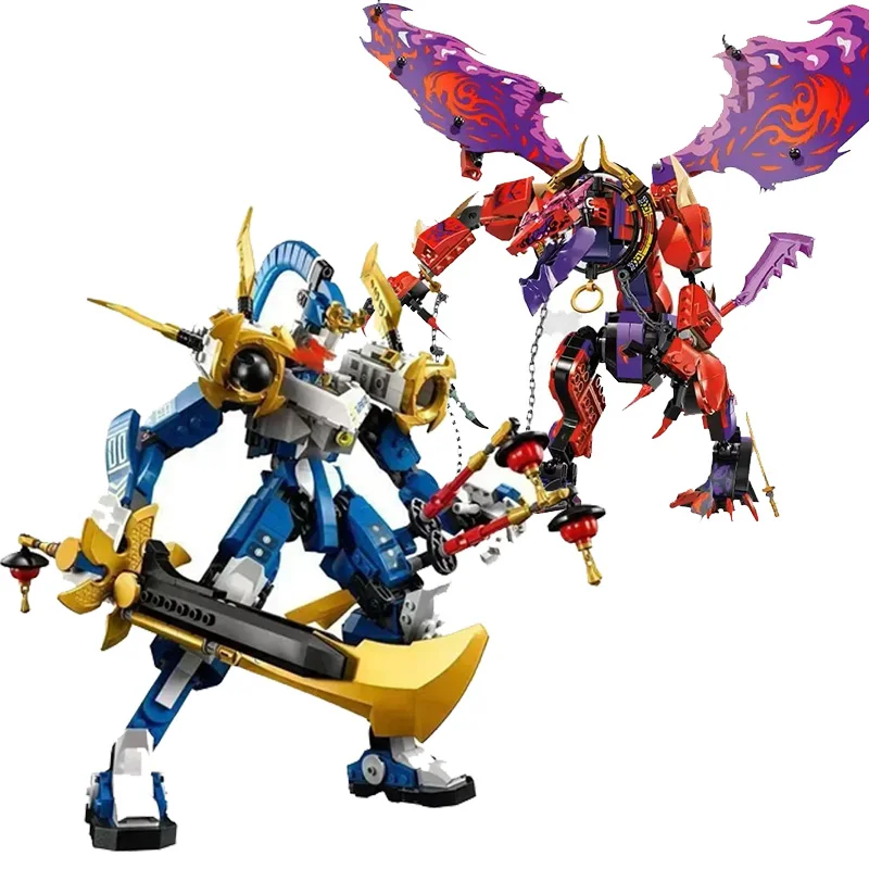 Movie Monastery training hall, element super Dragon Mechatrone Ninjaos Toy block brick birthday gift