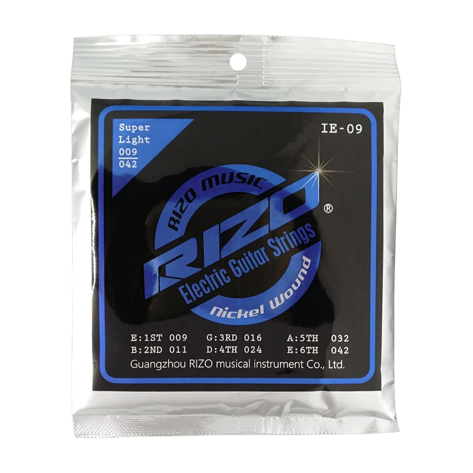 New Brand RIZO Electric Guitar Strings A Set 1st-6th Guitarra Strings Korea-Made Hexangular Steel Core Nickel Wound