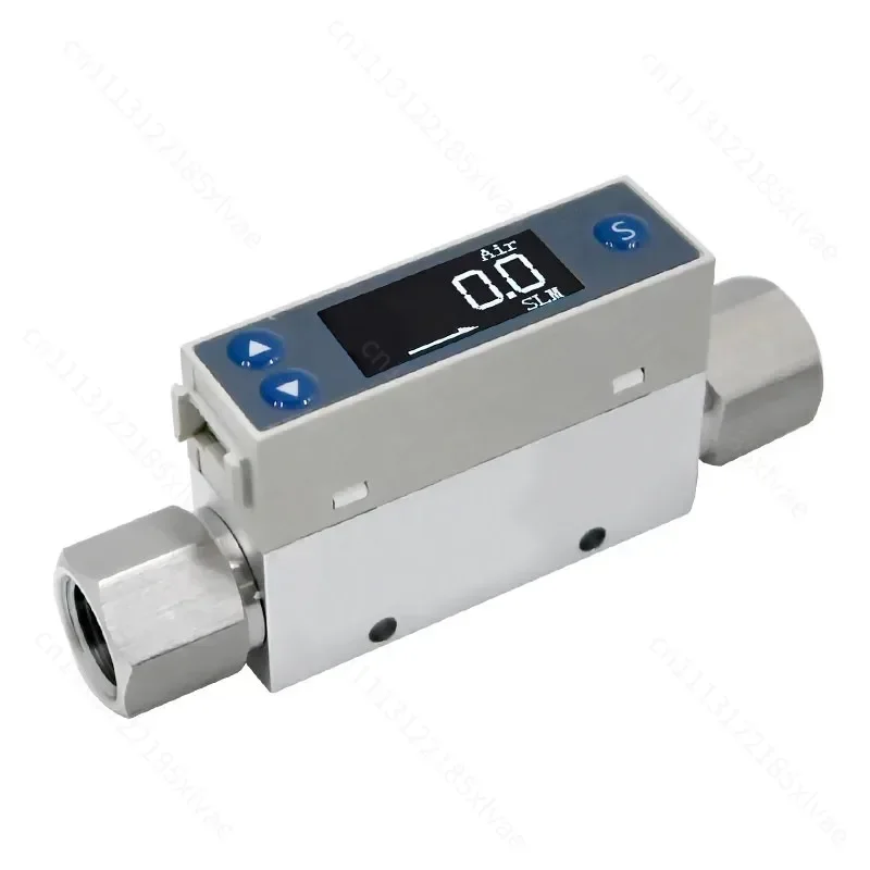 Digital Display High Precision TC5200 Thermal Gas Mass Flowmeter Air Nitrogen Oxide Helium Micro Gas Flow Meter