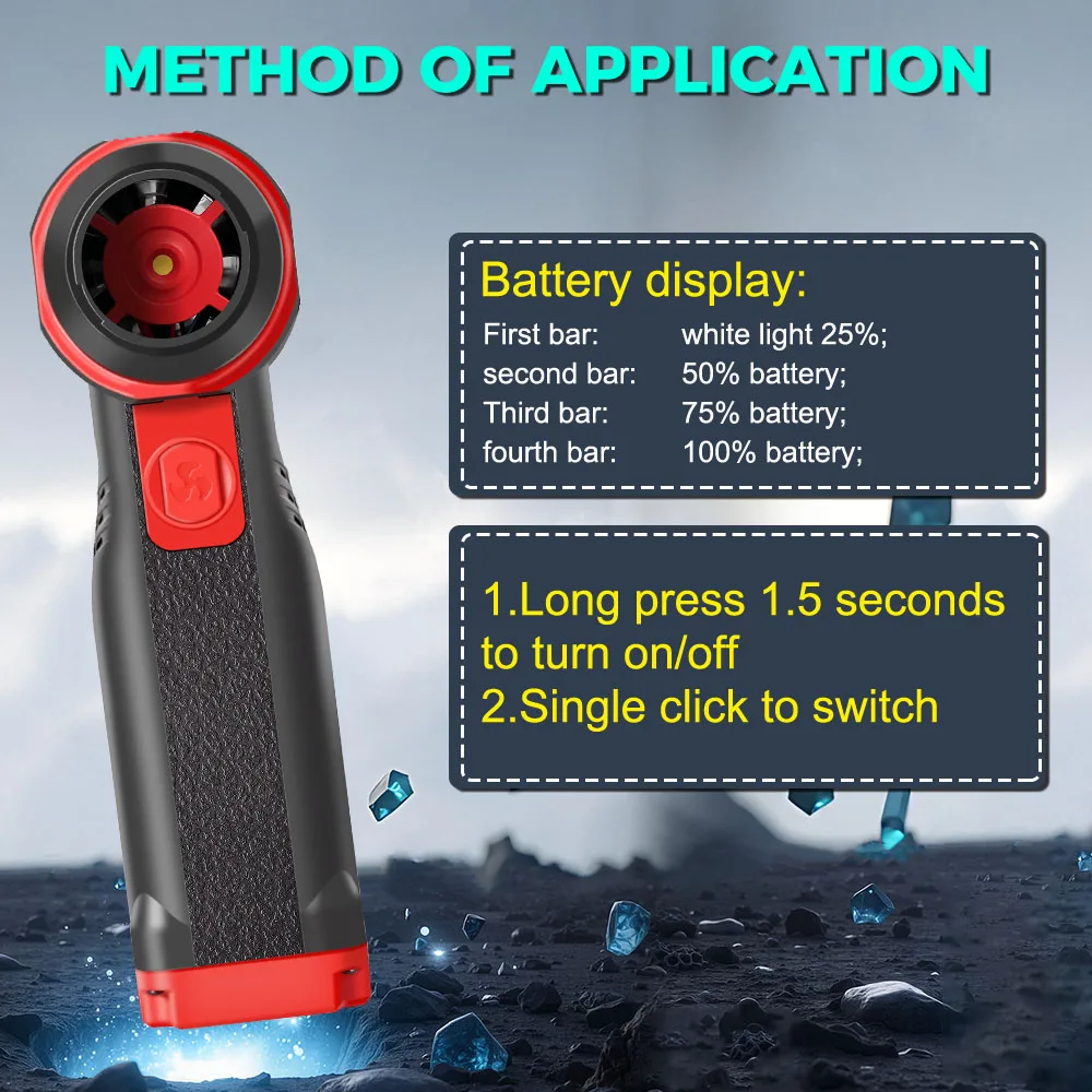 9 التروس سرعة قابل للتعديل منفاخ هواء قوي عالية السرعة يده توربو منفاخ العنيفة مروحة نفاثة تنظيف منفاخ أدوات 600000 دورة في الدقيقة