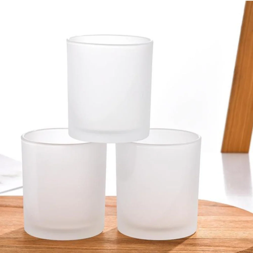 Candle Holders Cup Environmentally Soybean Candle Glass Bottle With Bamboo Lid Scented Candles Birthday Jars Decoracion