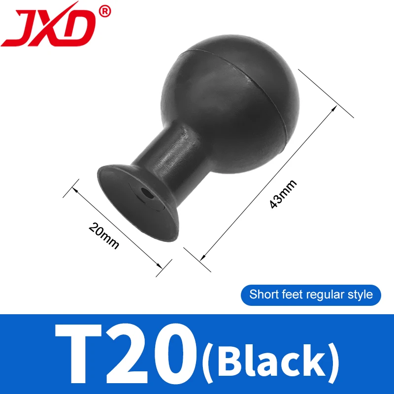JXD T-20 T-30 T-40 T-58 T-65 Black Silicone Vacuum Suction Ball, ESD Anti-Static Non-Marking Sucker for Lens BGA Component IC