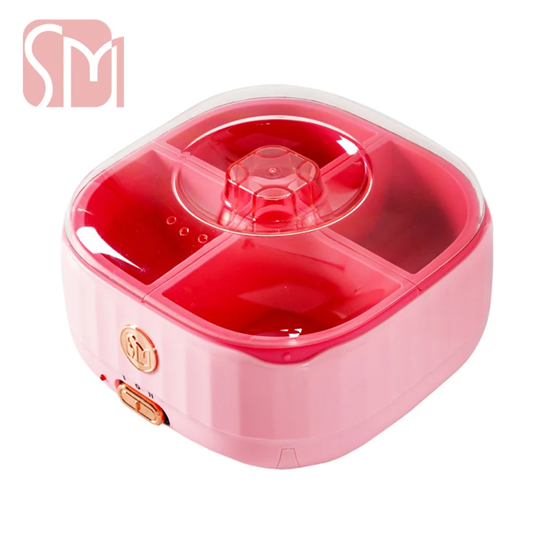 

SM Four Grid Wax Heater Silicone Multi-function Non-stick Separable Wax Melting Washing Free Beeswax Heating Unhairing Machine