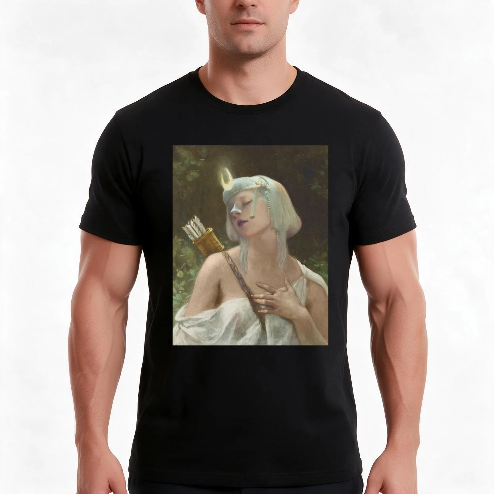 Aurora Aksnes Artemis Greek Goddess T-Shirt, Summer Casual Cotton Tee, Oversized Streetwear Tops, Vintage Graphic Print
