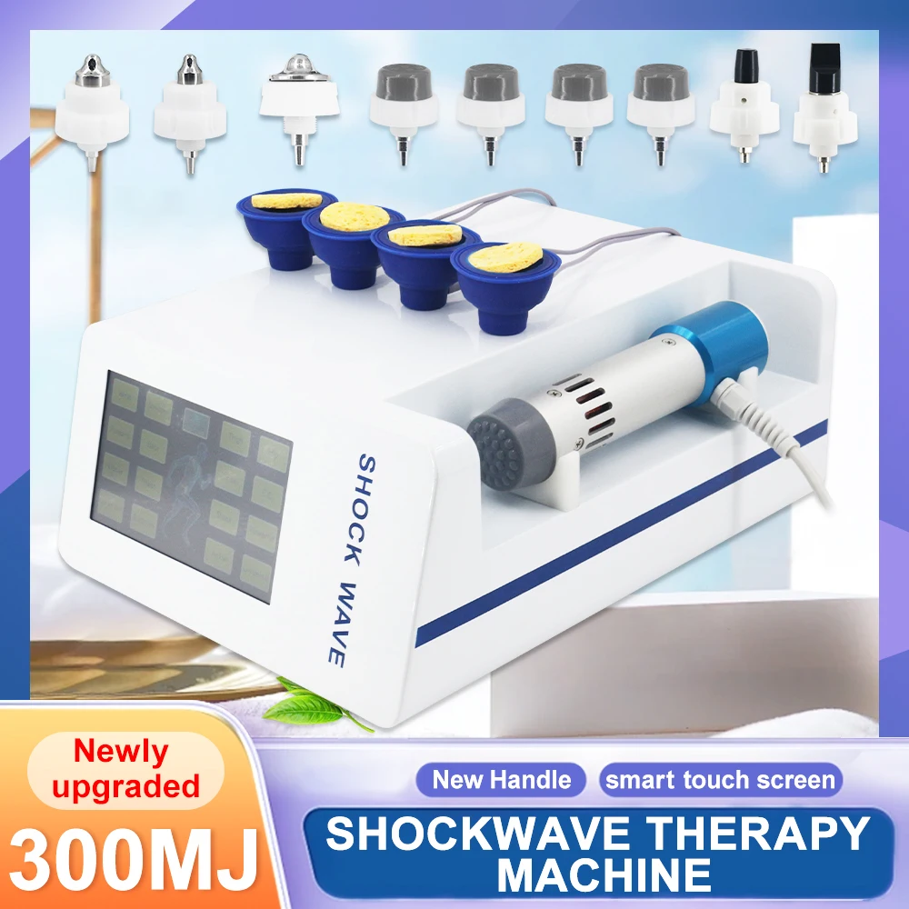 

300MJ Shockwave Therapy Machine EMS For Effective ED Treatment Pain Relief Muscle Massage Hight Tech Handle Shock Wave Massager
