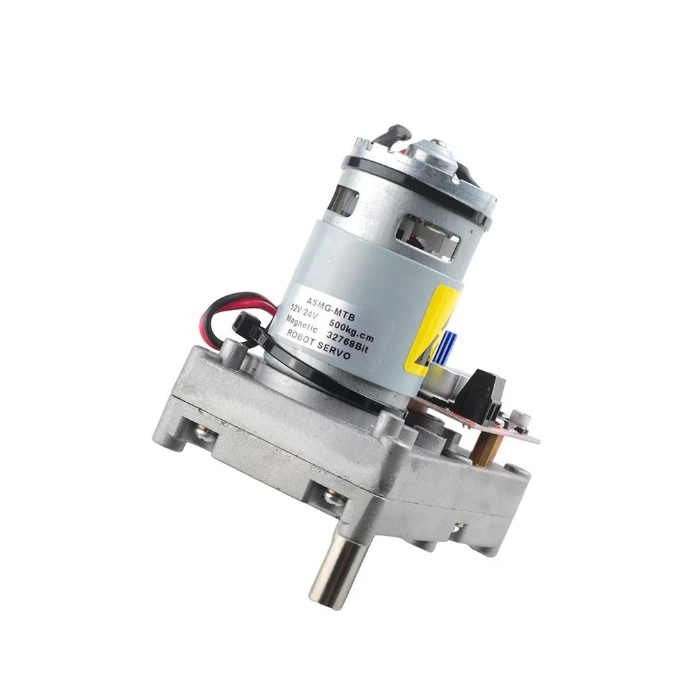 ASMG-MTB High Torque Servo 500kg.cm Non-Contact Magnetic Encoded Servo for Robot Arm Valve Control Camera PTZ