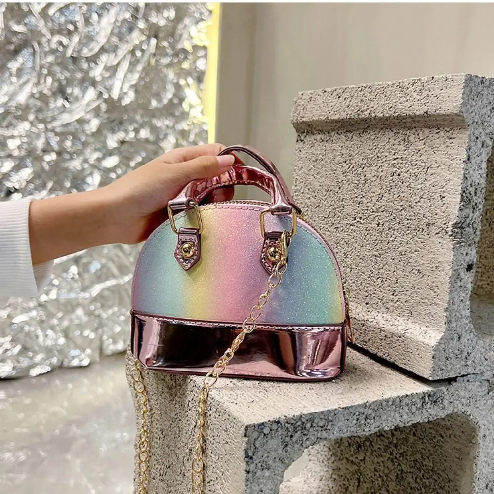 Mini Bolsa De Ombro PU Para Meninas, Bolsa Pequena De Glitter Durável, Carteiras De Moedas