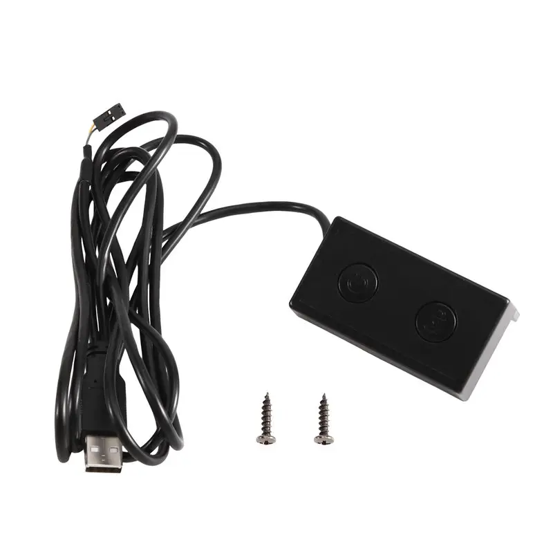 A53M-PC Power Button Desktop Power Button External Lock Screen Switches PC Power Supply Button Extension For Computer