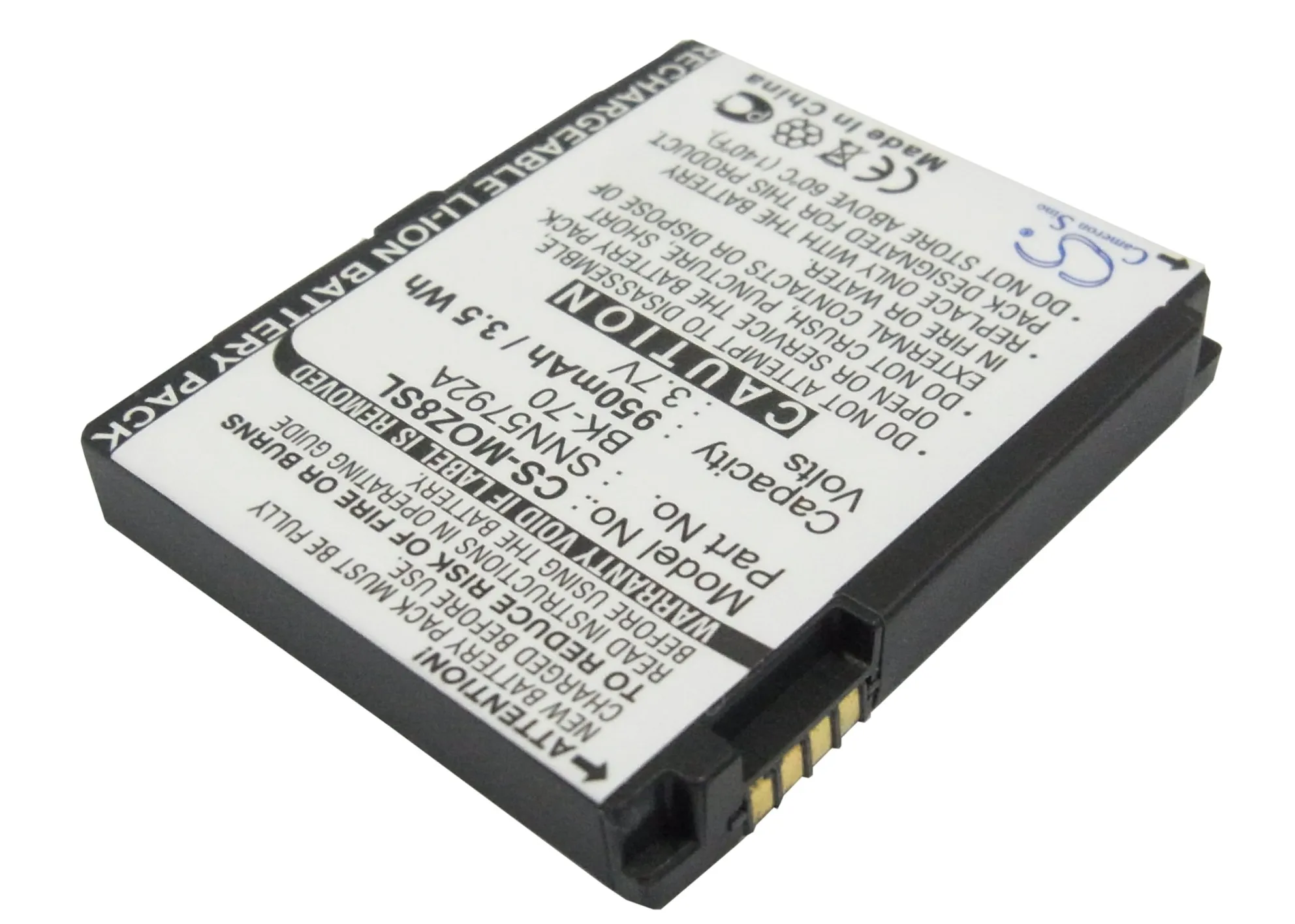 CS Replacement Battery for Motorola MOTO Z8,IC402,IC502,ic602,The Blend,The Buzz,i335,V950,i876