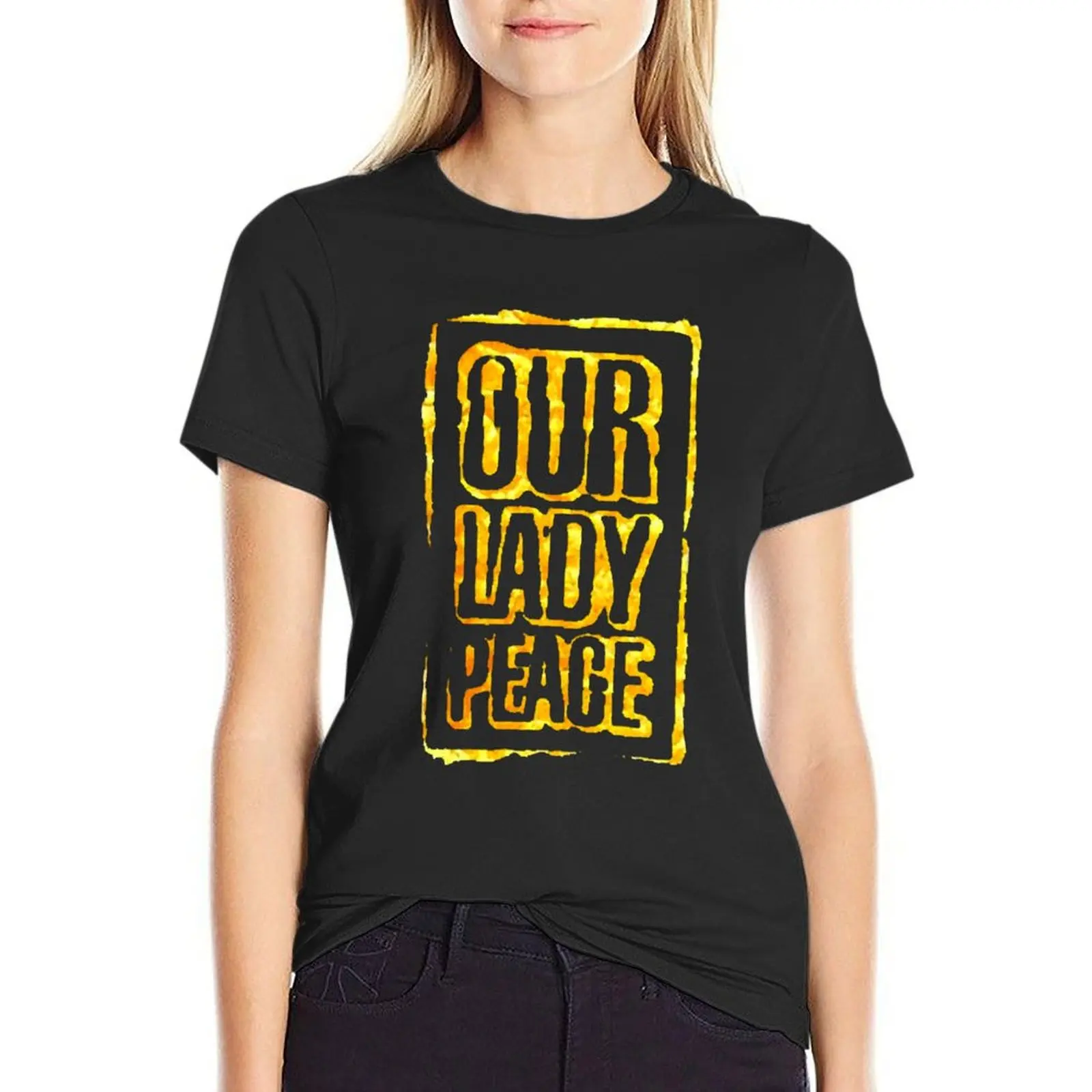 My Favorite People Our Lady Peace Lucky Gift T-Shirt female funnys sports fans Women tops