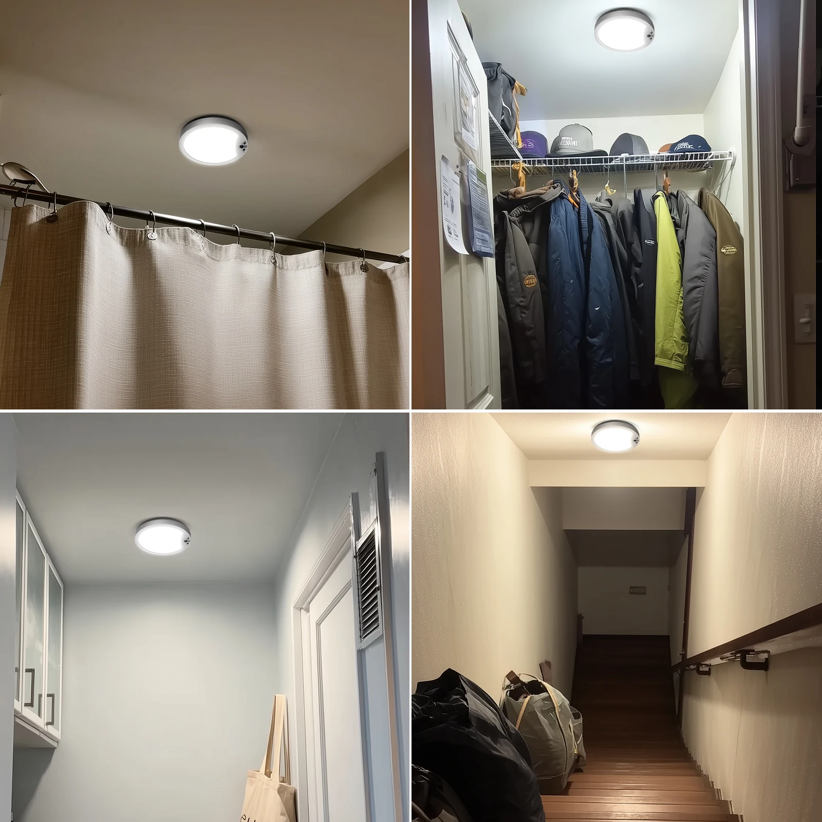 Bild 8: USB Smart Deckenleuchte ultradünn mit Bewegungsmelder und Wandlampe magnetisch 6000mAh Notbeleuchtung Fernbedienung LED Nachtlicht wiederaufladbar 3CCT Innen/Außen. Versand DE ohne Zoll