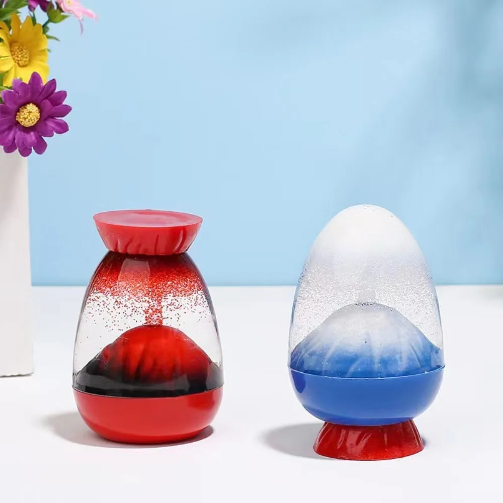 Creative gifts birthday gift home decoration ornaments volcanic eruption oil drops acrylic egg hourglass Holiday gift