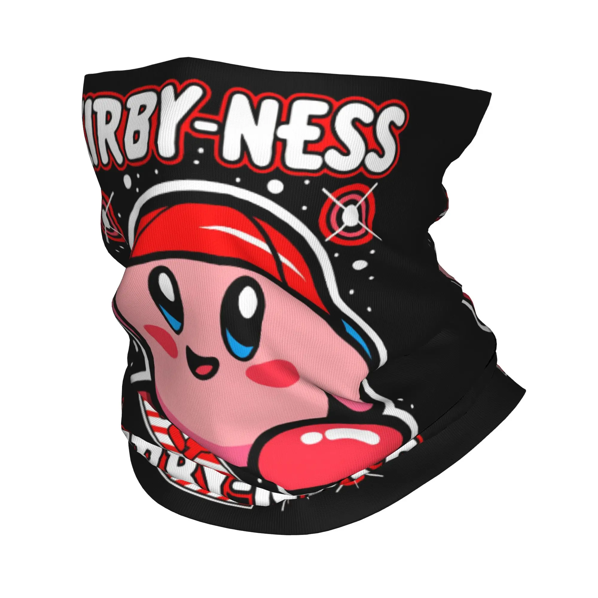 Cartoon Kirbys  Bandana Neck Gaiter for Hiking Hunting Men Women Wrap Scarf Game Cute  Headband Warmer