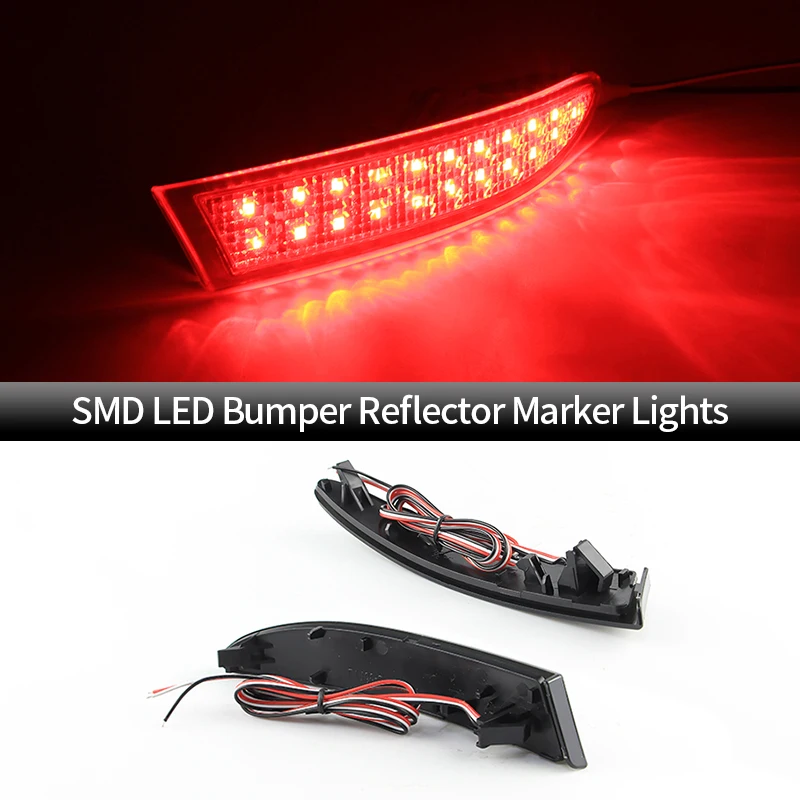 

2PCS Red LED Rear Bumper Reflector Brake Light Tail Stop Warning Lamp Canbus For BMW F25 For X3 Series 2014-2017 Car Accessories