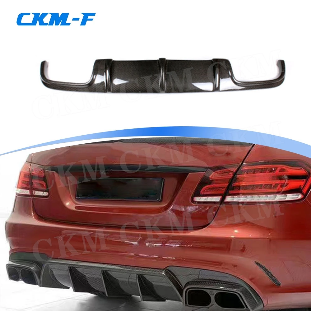 

Carbon Fiber Car Rear Bumper Lip Diffuser For Benz E Class W212 E63 E260 E300 E400 E63S AMG 2014 2015 2016 Auto Styling