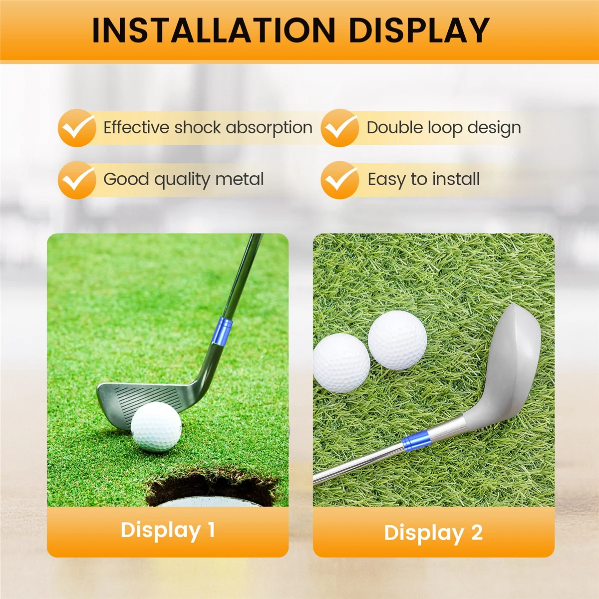 

LALA 12Pcs/Pack Golf Ferrules .370 Aluminum 25mm for Irons Shafts Golf Club Accessories