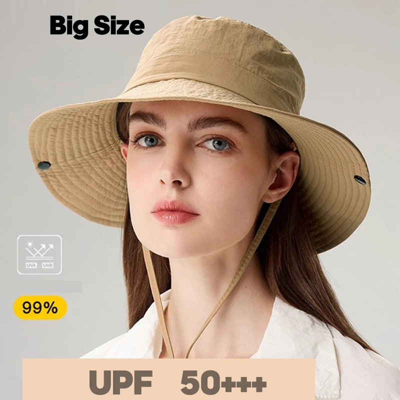 2024 Waterproof Hiking Summer Sun hat Women UPF 50+ Bucket Hat Wide Brim Bonnie Hat Outdoor Fishing Fisherman Sun protection