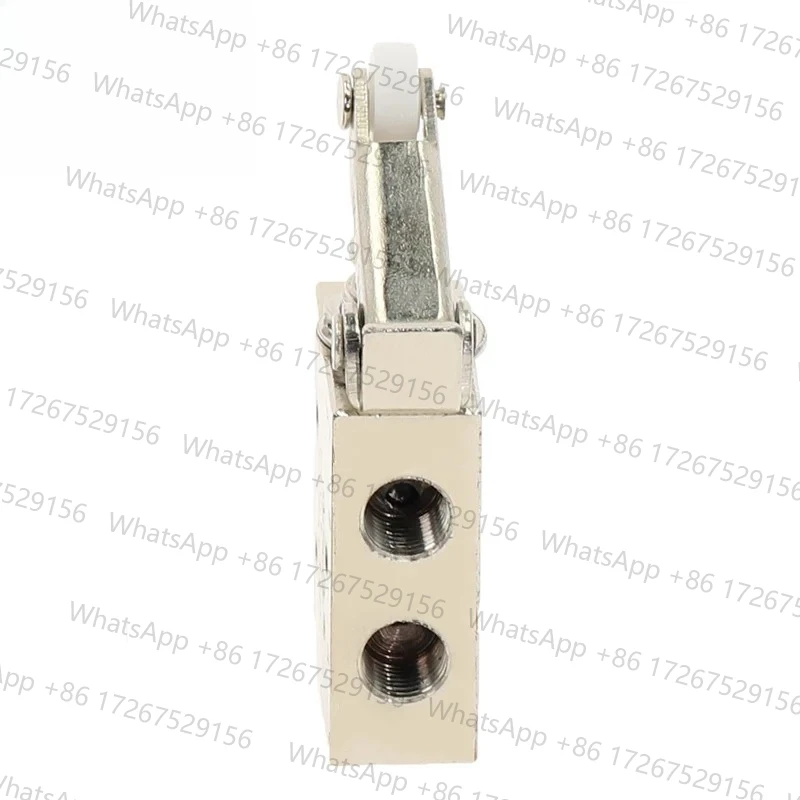 TAC2-41P Exhaust valve 2 Position 5 Way Self-reset Roller Lever switch Pneumatic Mechanical Valve 1/8 Thread w Fittings muffler