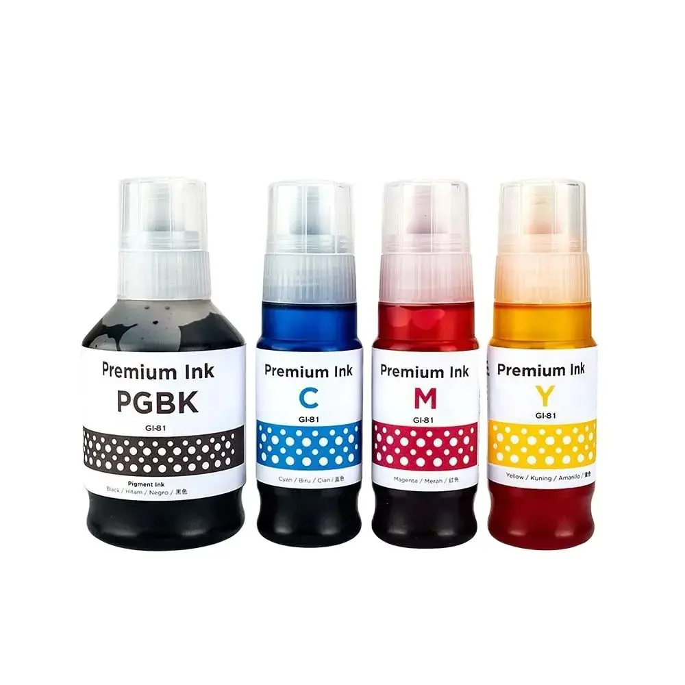 GI 81 GI81 GI-81 Premium Compatible Color Bulk Water Based Bottle Refill DGT Ink For Canon PIXMA G1820 G2820 Printer