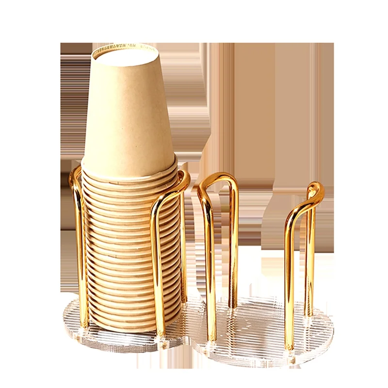 PORK-1 PCS Papieren bekerdispenser Bekerhouder Bekerorganisator Opslag Party Cup Dispenser Mondwater Spoelbeker Opslaghouder 23X13cm