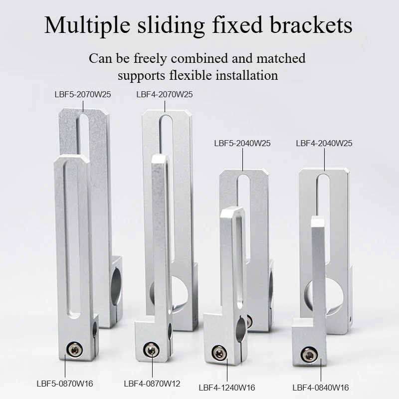

LADUNG Stents Module Slide Bracket EOAT Robot Parts SCF4 SCF5 Fixture Fitting LBF4-2040W25 3Dsteel pipe connector Fixing Bracket