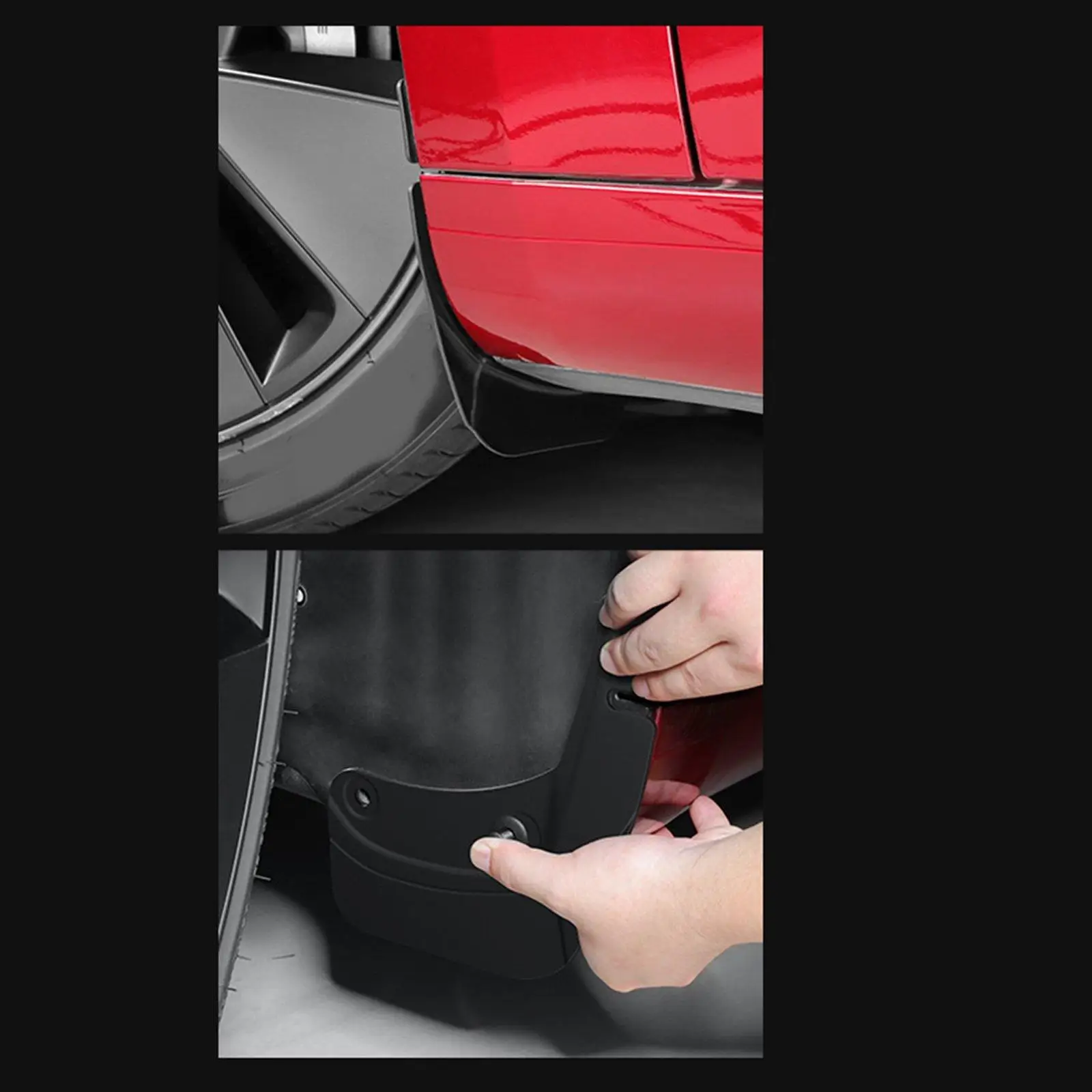

Car Mudguards Set Replacement Protector Easy to Install Spare Parts Splash Guards Fenders Mud Flaps for 2023