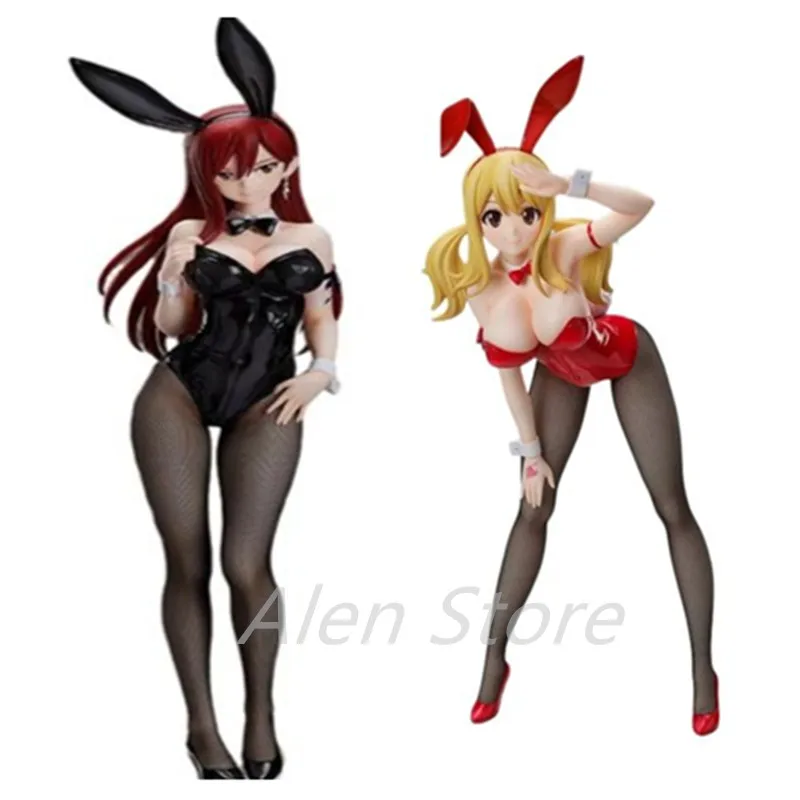 

Fairy Tail B-style Lucy Heartfilia Erza Scarlet Bunny Ver girl Figure PVC Anime Model Doll Collection Toy Christmas Gift