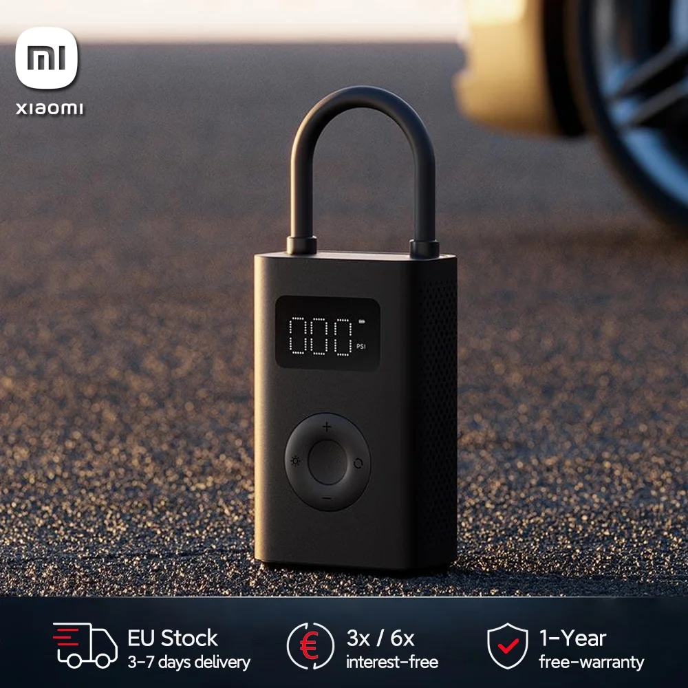 Xiaomi Mijia Przenośny Kompresor Powietrza 2/2D Cyfrowy Pompka Elektryczna do Opon z Lampą LED do Samochodów Motocykli Rowerów — Zdjęcie 2 z 3