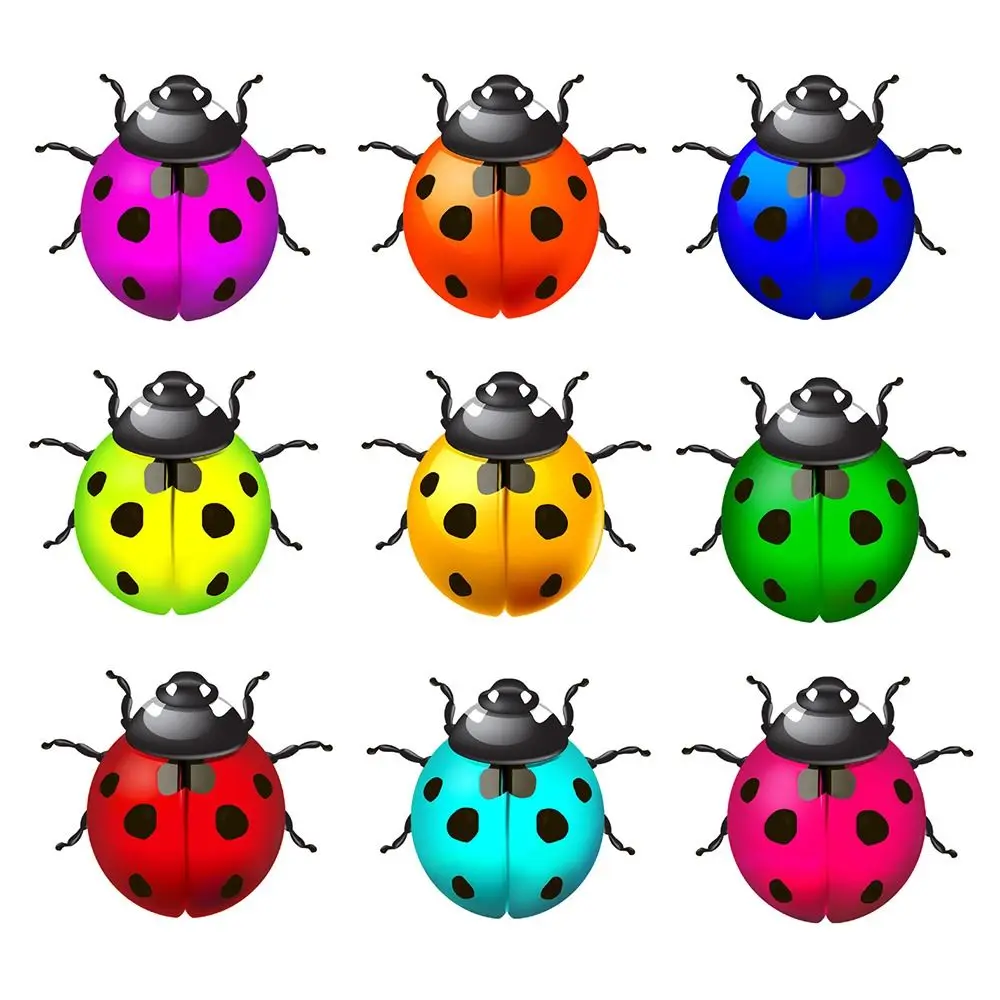 

Portable Living Room Garden Decorations Indoor Outdoor Hanging Metal Lady Bug Wall Decor Bedroom Metal Ladybug Decors