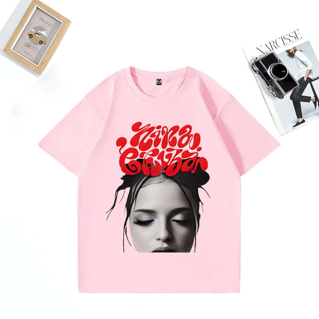 Nina Chuba Fashion classic T Shirt 2025 men women vintage Oversized Cotton t-shirts Hip Hop plus size tops short sleeve clothes