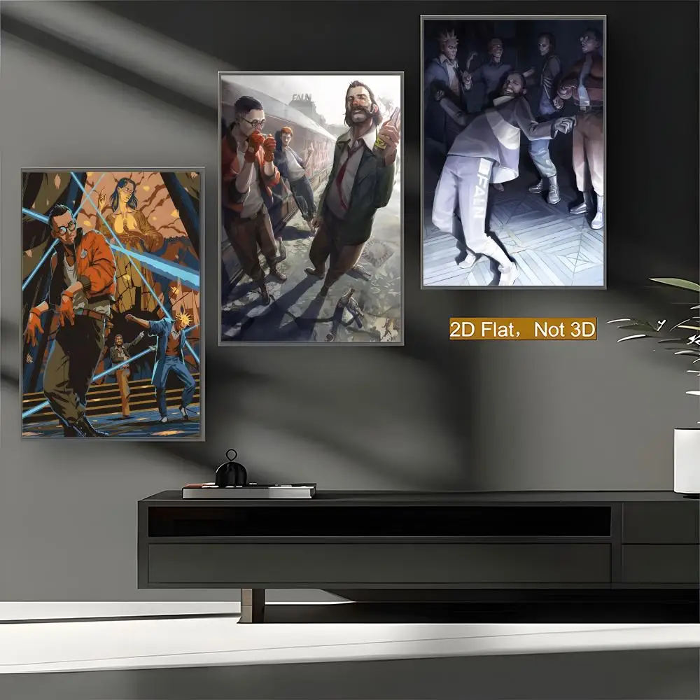 Disco E-Elysium Hot Video Game Poster Premium PP Wall Decal - Peel & Stick, HD Print, Waterproof Home Decor
